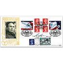 2002 World Cup Football Retail Booklet GOLD 500 - Doubled - Signed by Gabby Logan