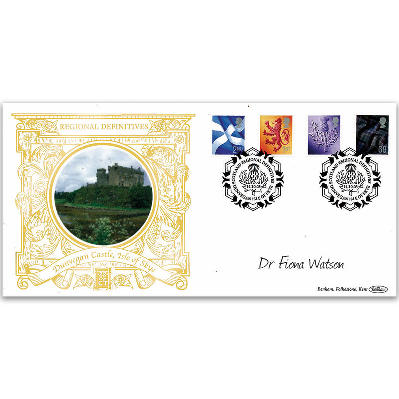 2003 Scotland Regional Definitives GOLD 500 Signed Dr Fiona Watson