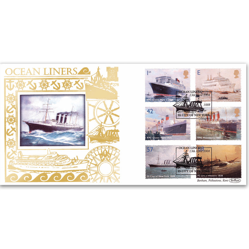 2004 Ocean Liners Stamps GOLD 500