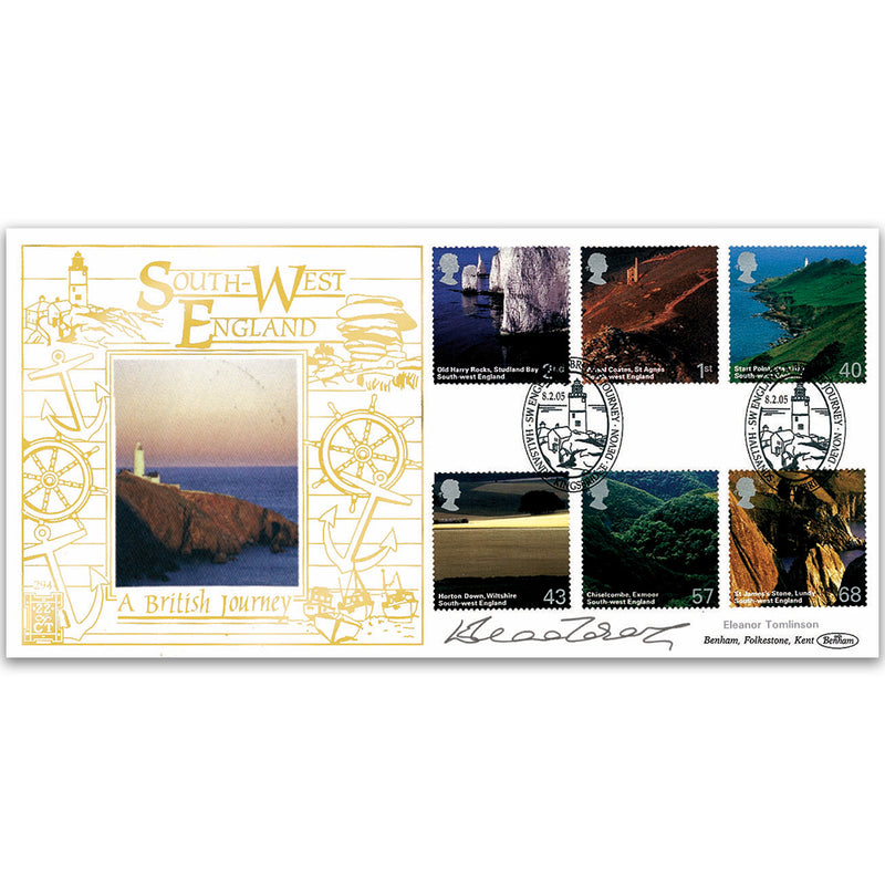 2005 British Journey: South-West England GOLD 500 - Signed Eleanor Tomlinson