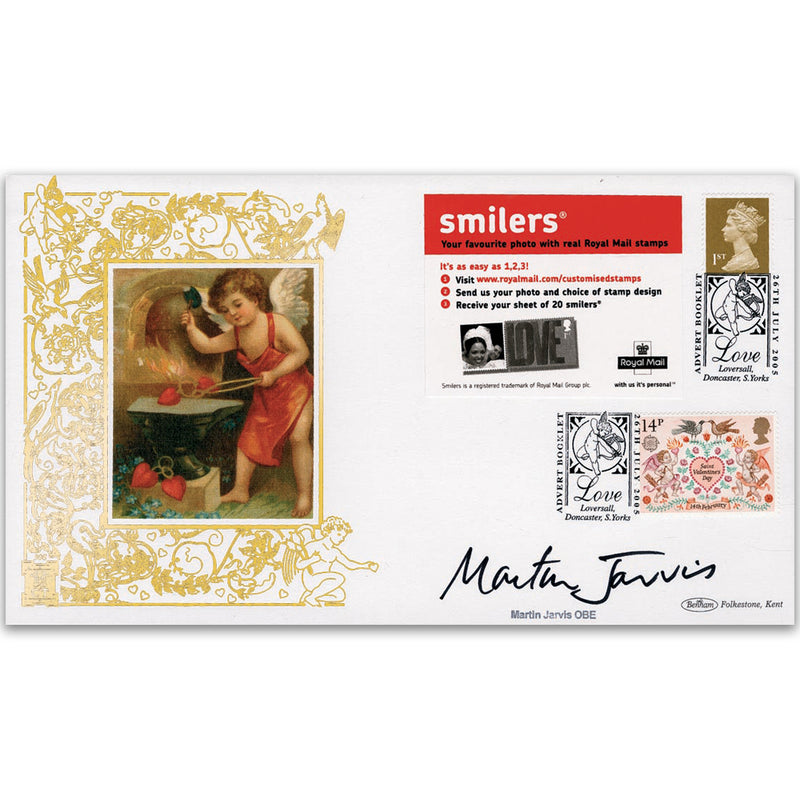 2005 Love Smilers Retail Advert GOLD 500 - Signed by Martin Jarvis OBE