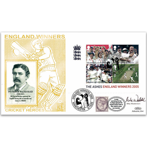 2005 The Ashes M/S GOLD 500 - Signed by Mike Wedderburn