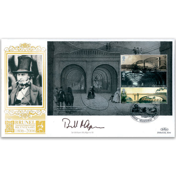 2006 Brunel PSB pane GOLD 500 - Signed by Sir William McAlpine