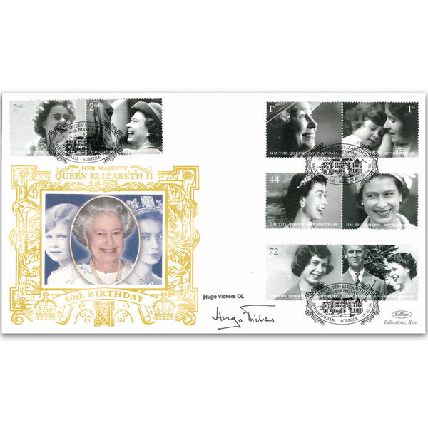 2006 Queen's 80th Birthday GOLD 500 - Signed by Hugo Vickers