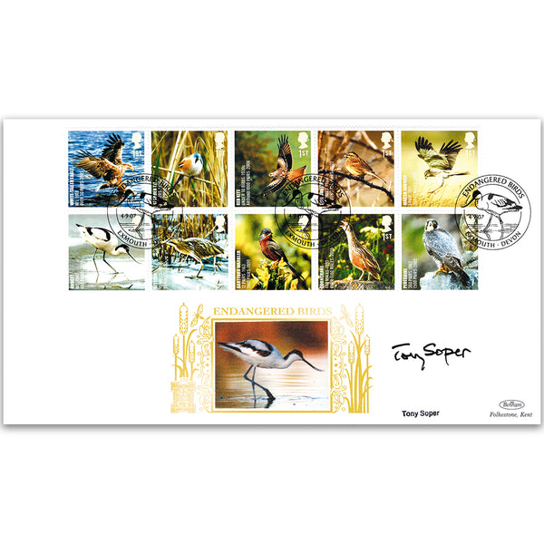 2007 Endangered Birds GOLD 500 - Signed by Tony Soper