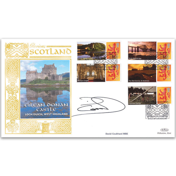 Glorious Scotland Smilers Gold 500 Cover 1 signed David Coulthard MBE