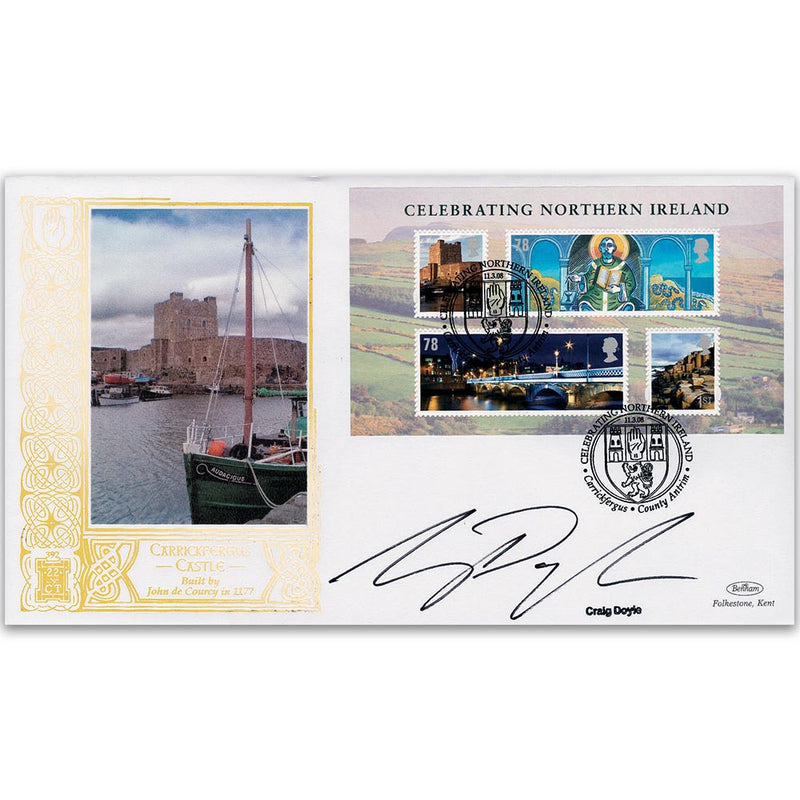 2008 Celebrating Northern Ireland M/S GOLD 500 - Signed by Craig Doyle