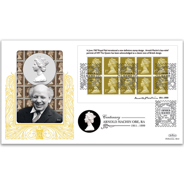 2011 Arnold Machin Centenary M/S GOLD 500