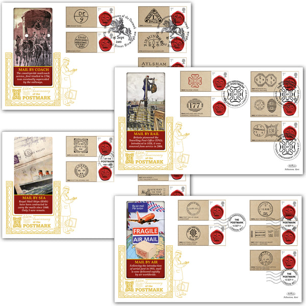 2011 First Postmark 350th Generic Sheet GOLD 500 - Set of 4