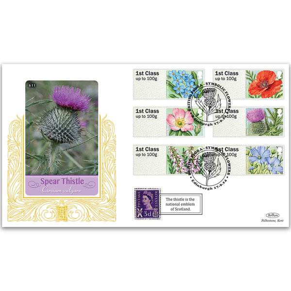 2014 Post & Go British Flora-Symbolic Flowers GOLD 500