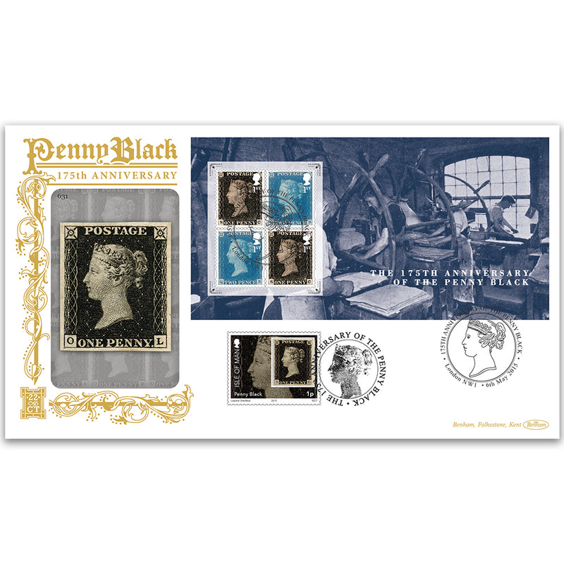 2015 175th Anniversary Penny Black M/S GOLD 500
