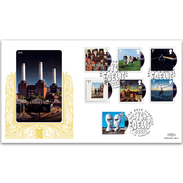 2016 Pink Floyd Stamps GOLD 500 Cover
