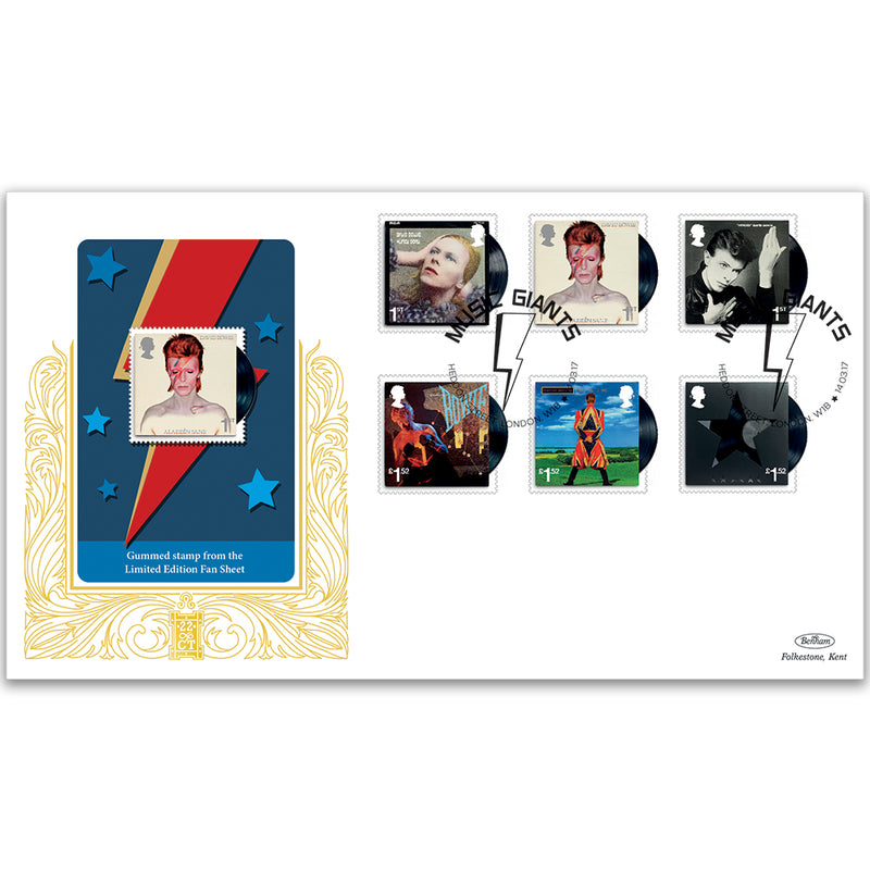 2017 David Bowie Stamps GOLD 500