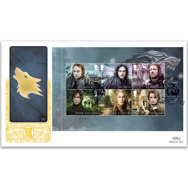 2018 Game of Thrones PSB GOLD 500 - (P1) 1st x 6 Pane