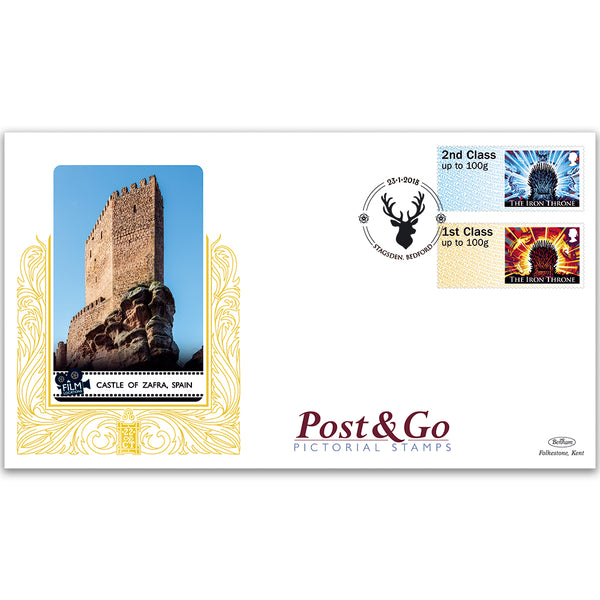 2018 Game of Thrones Post & Go Stamps - Benham GOLD 500 Cover