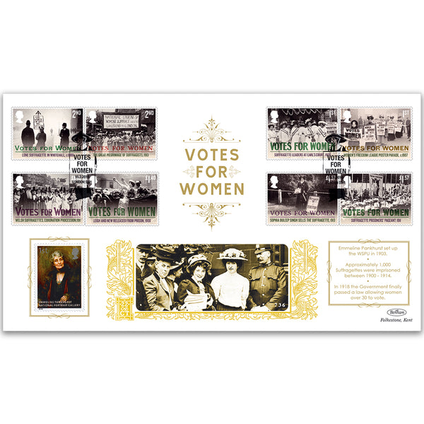 2018 Votes For Women Stamps GOLD 500