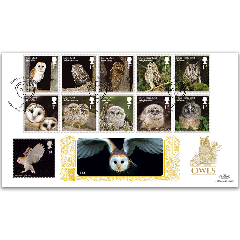 2018 Owls Stamps GOLD 500