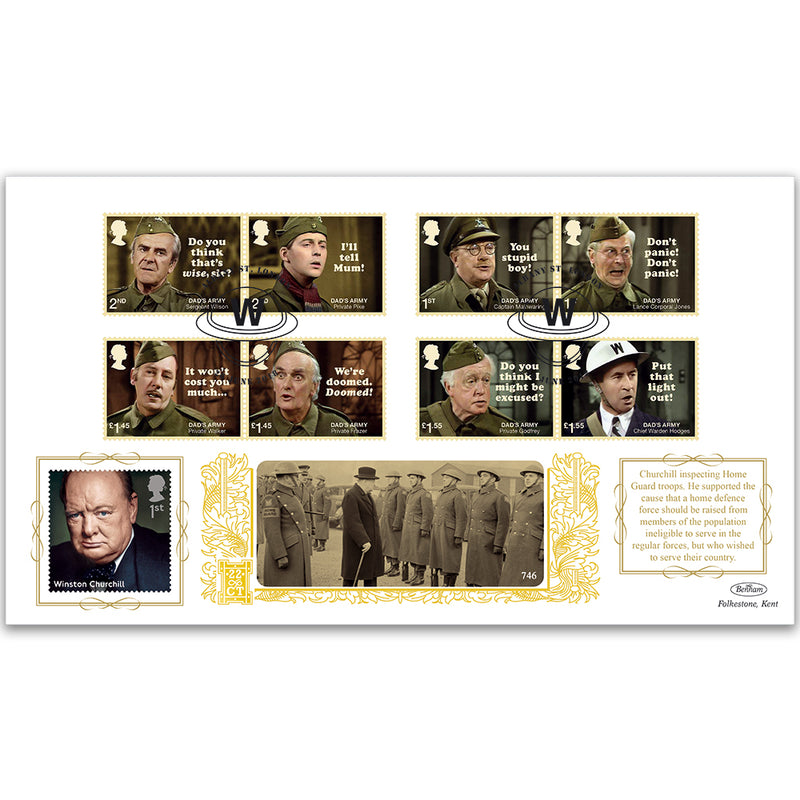 2018 Dad's Army Stamps GOLD 500