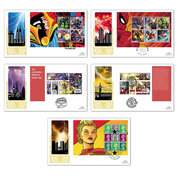 2019 Marvel PSB Gold 500 Set of 5 Covers