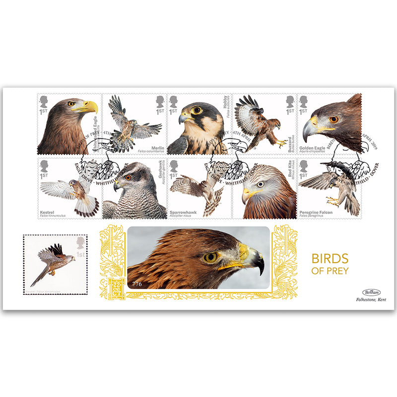 2019 Birds of Prey Stamps Gold 500