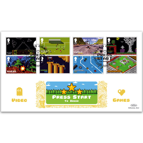2020 Video Games Stamps GOLD 500