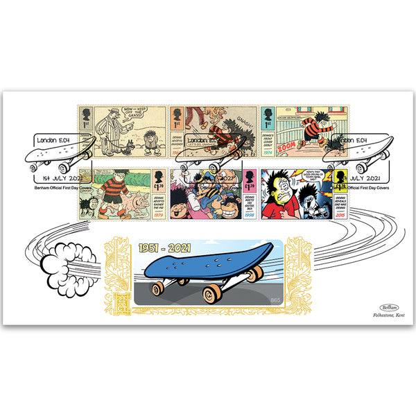 2021 Dennis and Gnasher Stamps GOLD 500
