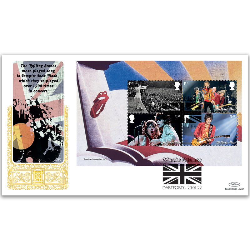 2022 Music Giants VI The Rolling Stones PSB GOLD 500 - (P1) 1st x 2/£1.70 x 2 A/Tour