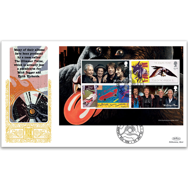 2022 Music Giants VI The Rolling Stones PSB GOLD 500 - (P4) M/S Pane