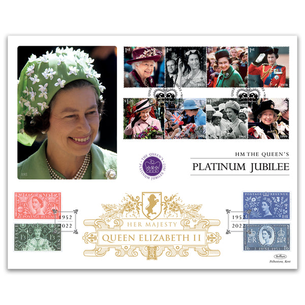 2022 HM The Queen's Platinum Jubilee Stamps GOLD 500