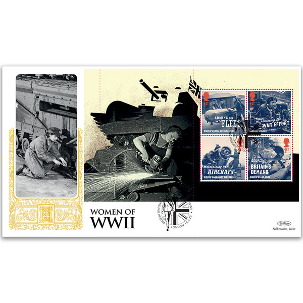 2022 Women of WWII PSB GOLD 500 - (P1) 4 x 1st Pane