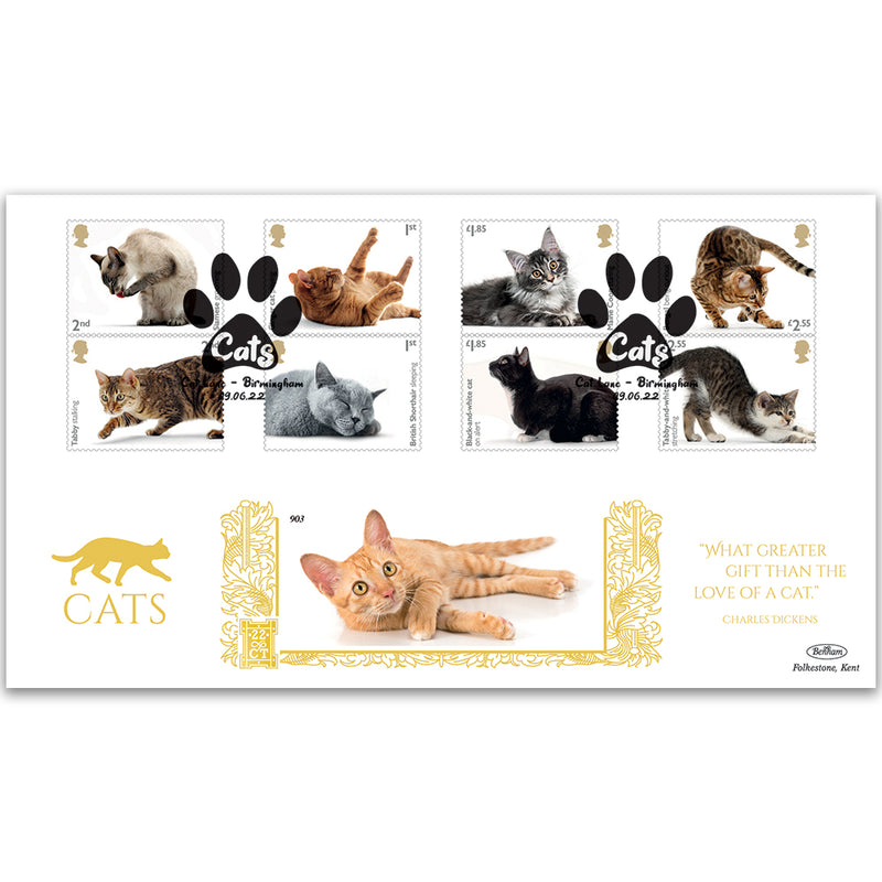 2022 Cats Stamps GOLD 500