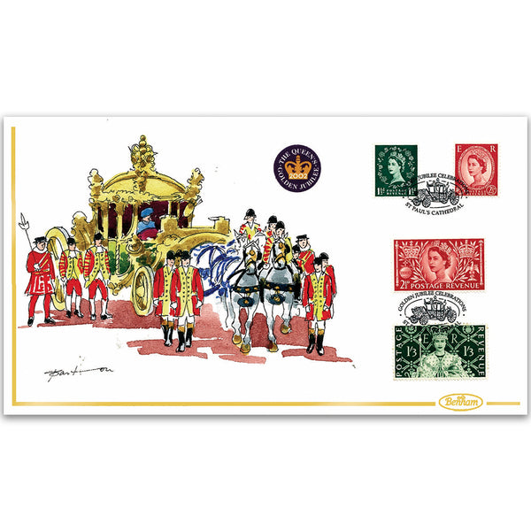 2002 Golden Jubilee Handpainted Cover - Richard Barton