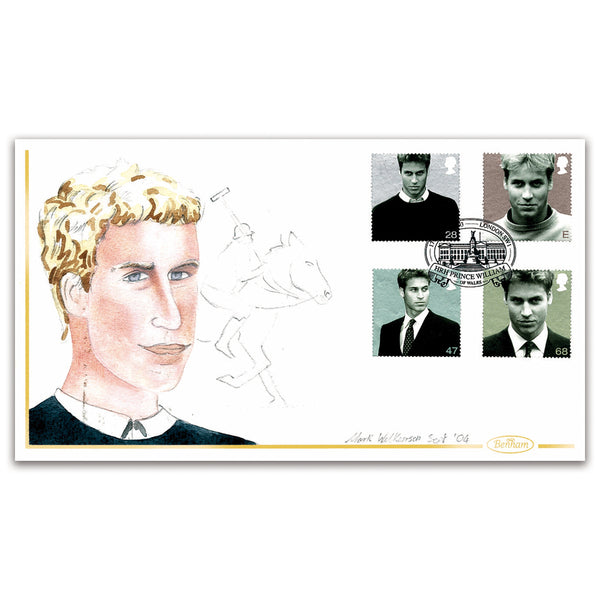 2003 HRH Prince William's 21st Handpainted Cover - Mark Wilkinson