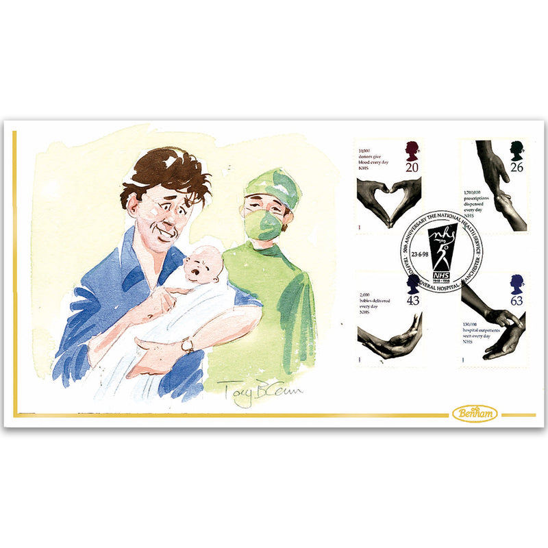 1998 NHS 50th Handpainted Cover - Tony Blain