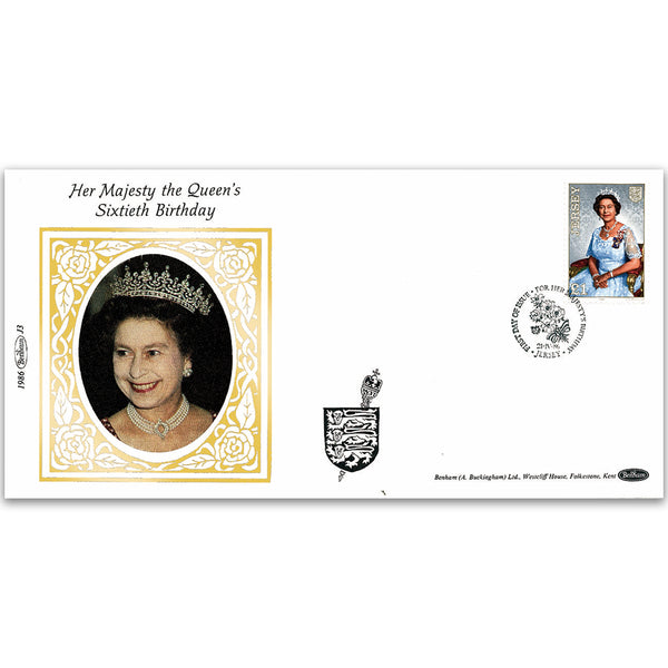 1986 Jersey - HM The Queen's 60th Birthday £1 Commemorative