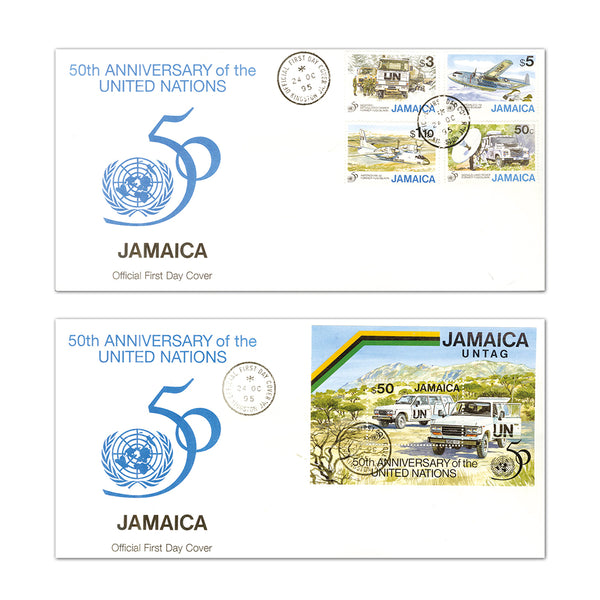1995 50th Anniversary of the United Nations - Pair of Covers