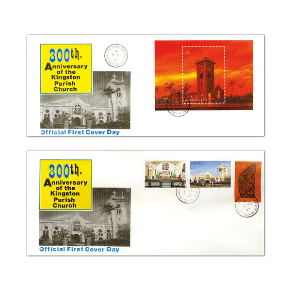 1997 300th Anniversary of the Kingston Parish Church - Pair of Covers