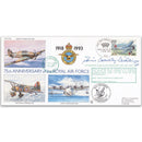 1993 Fiji RAF 75th - No 6 Sqn. Special - Signed ACM Sir Denis Crowley-Milling KCB