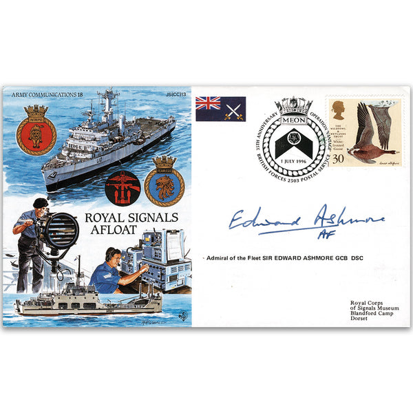1996 Royal Signals Afloat - Signed Adm. of the Fleet Sir Ashmore