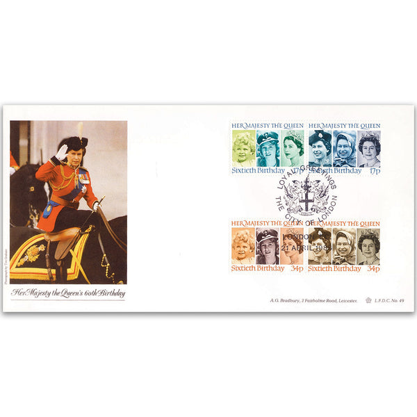 1986 HM The Queen's 60th Birthday LFDC - City of London