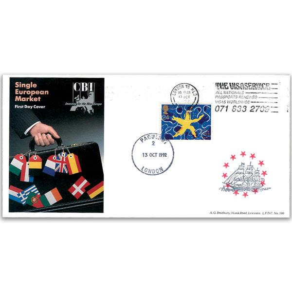 1992 Single European Maket LFDC - Visa Service Slogan
