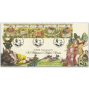 1995 Shakespeare's Globe, Stratford Shakespeare portrait handstamp