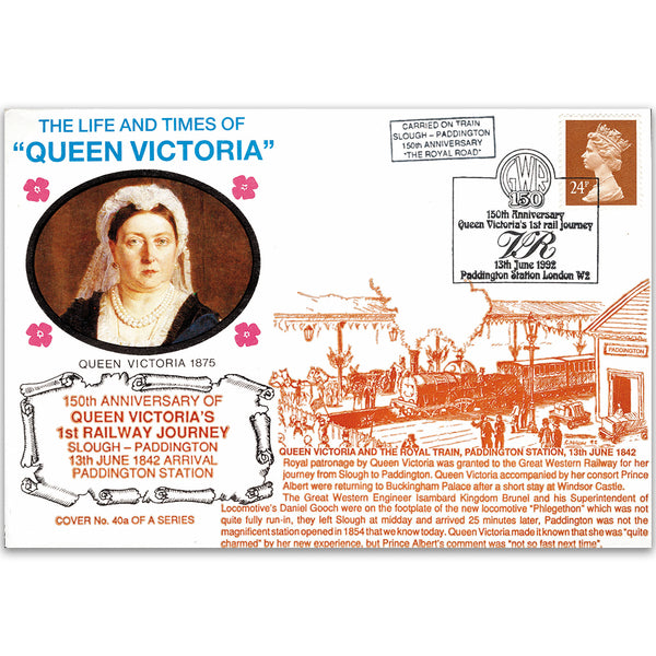 1992 LTQV - 150th Anniversary of Queen Victoria's 1st Railway Journey