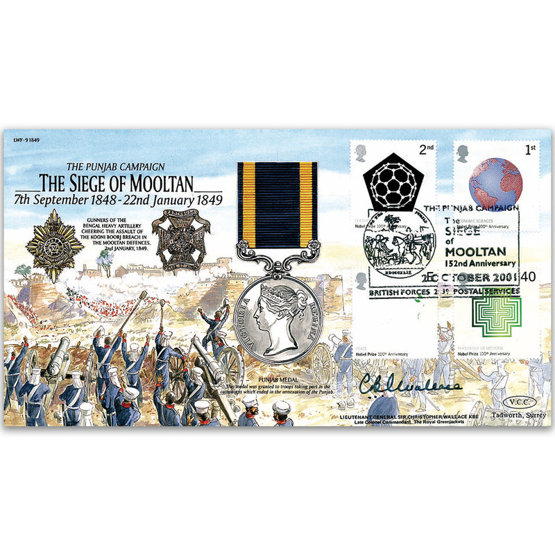 2001 Siege of Mooltan 1849 - Signed Lt. Gen. Sir C. Wallace