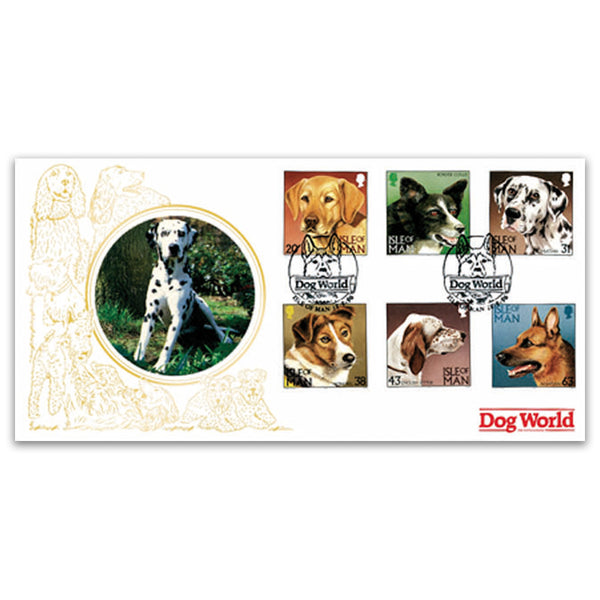 1996 Isle of Man Dogs Stamps - Dog World Official