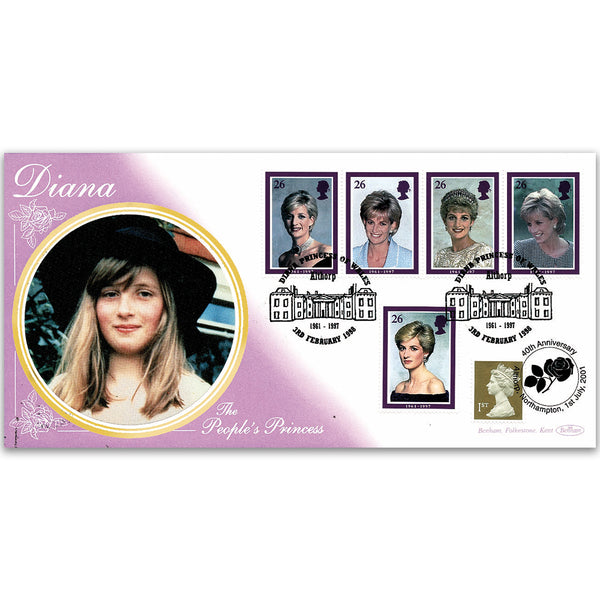 1998 Princess Diana Commemoration - Doubled 2001