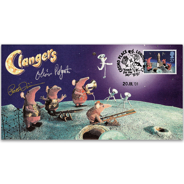 2001 The Clangers - Signed by Peter Firmin and Oliver Postgate
