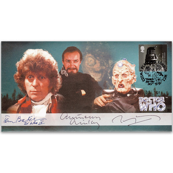 2001 Doctor Who Cover - Signed by Tom Baker, Anthony Ainley & Terry Molloy