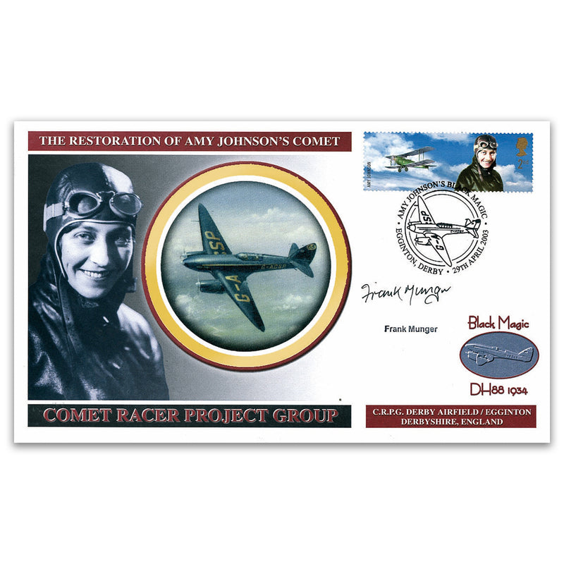 2003 Amy Johnson's Black Magic Comet, Comet Racer Project Group - Signed Frank Munger