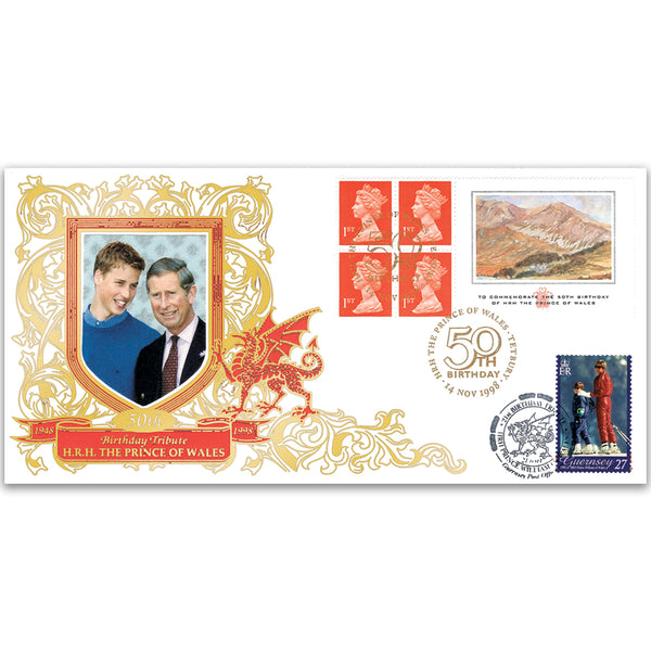 1998 Prince Charles 50th - doubled William's 21st